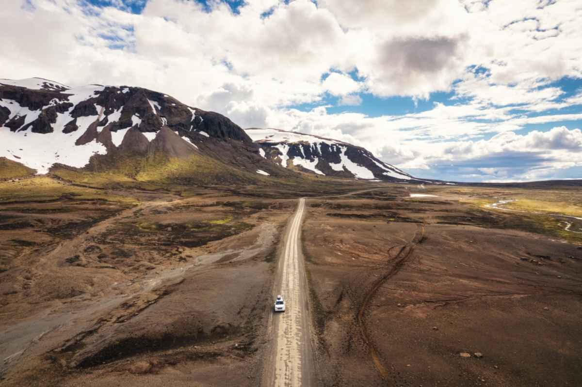 Tought roads of the Highlands of Iceland