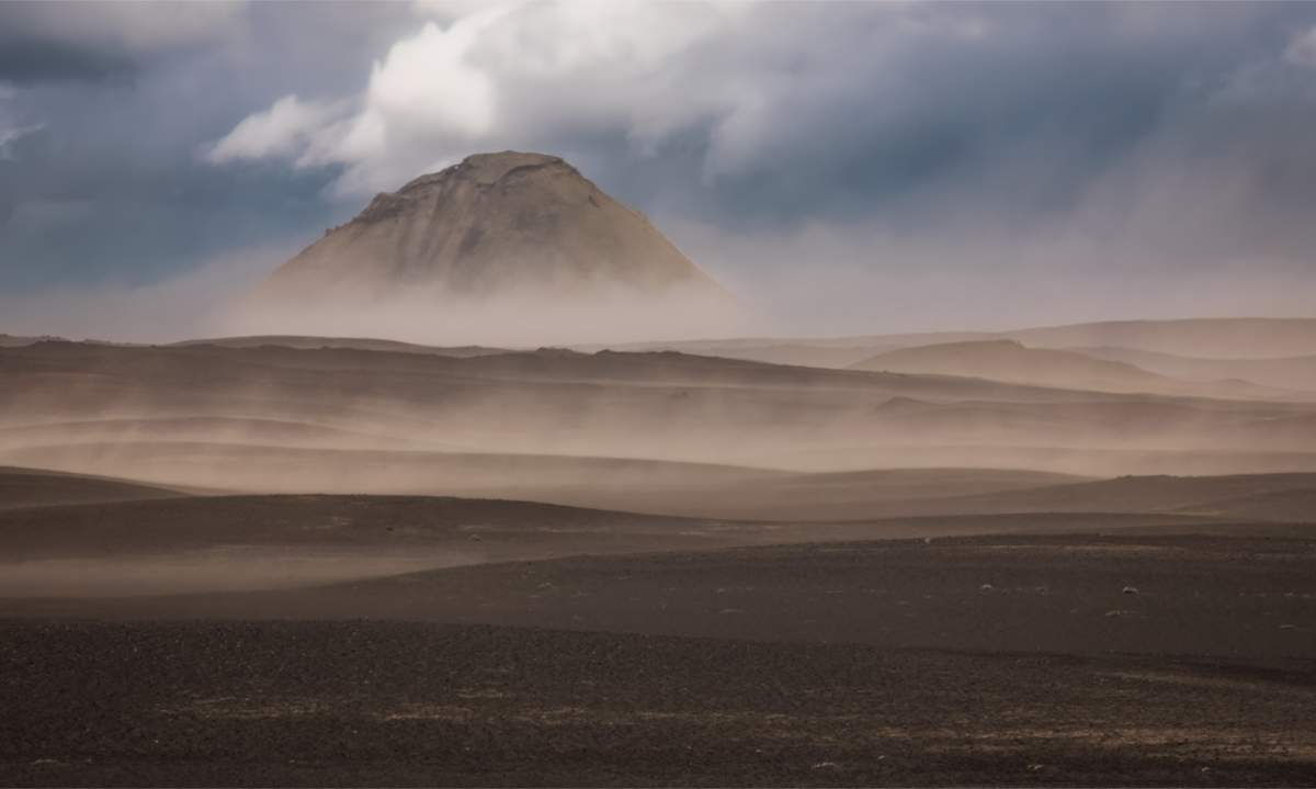 Best insurance coverage in Iceland for car rentals Ash and sand storm in Iceland