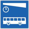 Bus terminal road sign