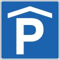Covered parking sign