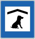 Dog hotel sign