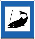 Fishing in Iceland sign