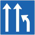 Lane reduction sign type 2