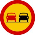 Passing other vehicles is not permitted
