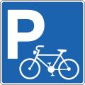 Parking reserved for bikes sign