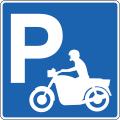 Parking reserved for motorbikes