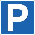 Parking zone sign