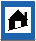 Mountain refuge available sign