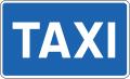 Taxi stand sign 