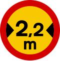 sign showing max width limit