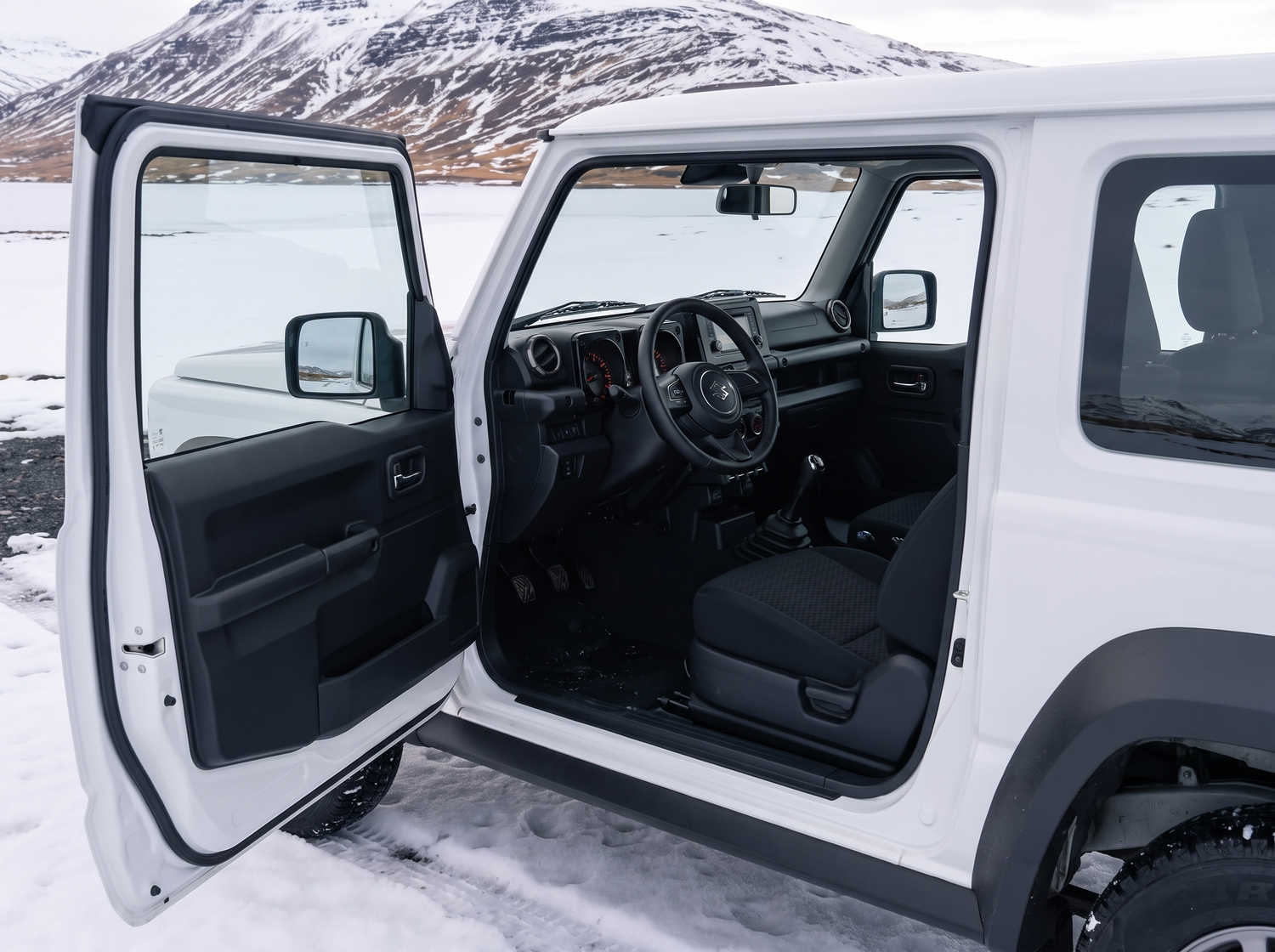 Suzuki Jimny. This compact SUV in Iceland is built for exploring rough terrain and remote areas with ease, providing an exciting off-roading experience on Iceland’s challenging F roads.