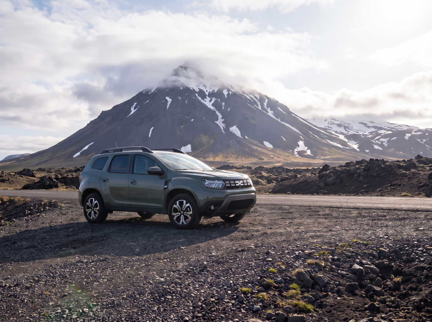 Dacia Duster. A dependable rental vehicle in Iceland designed to handle off-road driving and gravel roads, suitable for exploring remote areas and Icelandic weather conditions.