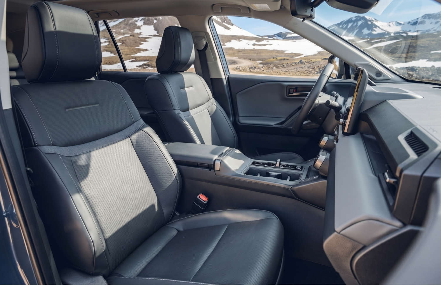 Toyota RAV4. A robust rental SUV ideal for exploring Iceland's rugged terrains, including mountain roads, F roads, and remote areas, with collision damage waiver for extra peace of mind.