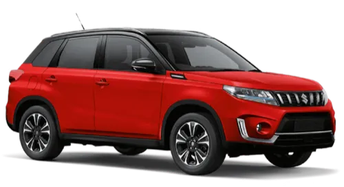 Suzuki Vitara. Ideal for navigating Iceland's highland roads and gravel protection, this rental car offers all the space for a smooth Icelandic road trip.