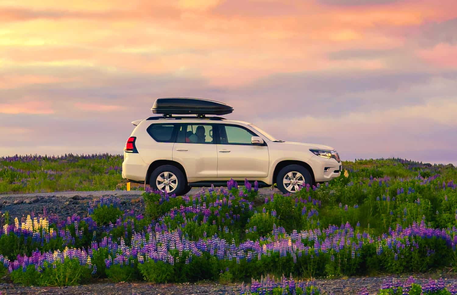 Toyota Land Cruiser 150. A top choice for a 4x4 rental in Iceland, built to conquer Iceland's F roads, highland roads, and challenging gravel terrain, with all-wheel drive and unlimited mileage.