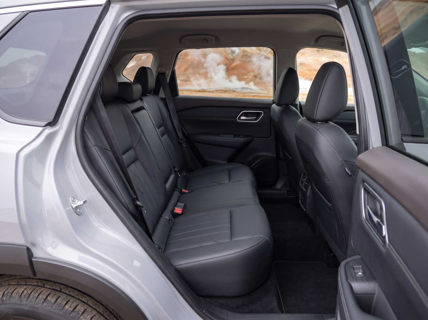Nissan X-Trail. Perfect for off-roading in Iceland's rugged terrains, this SUV rental offers safety features and ample space, ideal for long trips along the ring road and beyond.
