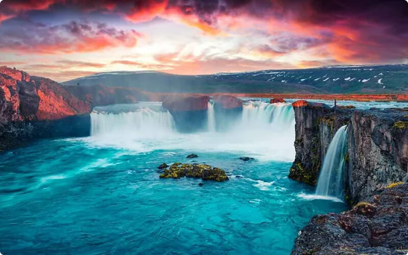 La cascade Godafoss, Islande