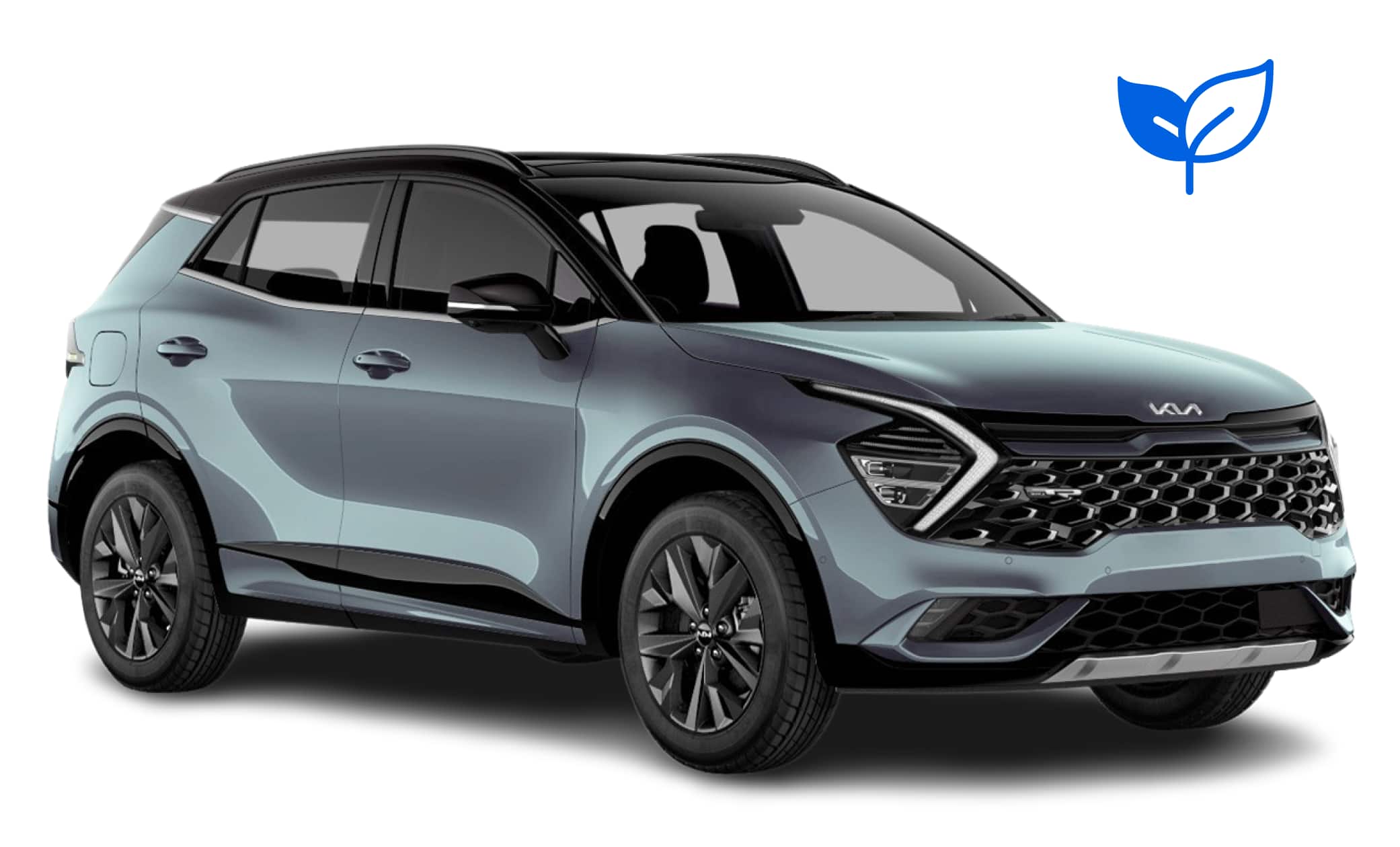 Kia Sportage. Un'auto a noleggio spaziosa in Islanda, progettata per affrontare il clima islandese e percorrere le strade sterrate con il massimo comfort, offrendo ampio spazio per passeggeri e bagagli.